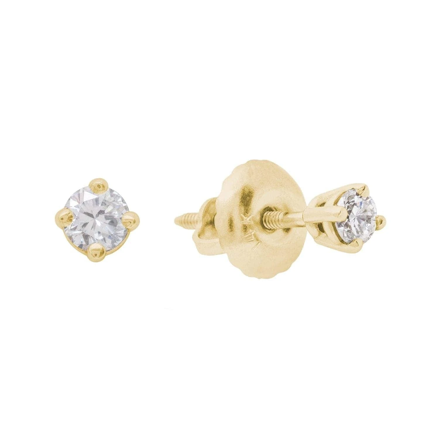 Boucles d'oreilles Classiques en or 14K et diamants Boucles D'oreilles Classiques En Or 14K Et Diamants -Mathieu Blan Chard Soldes 1 75mm total de 10 points dore boucles d oreilles classiques en or 14k et diamants 36492468519160