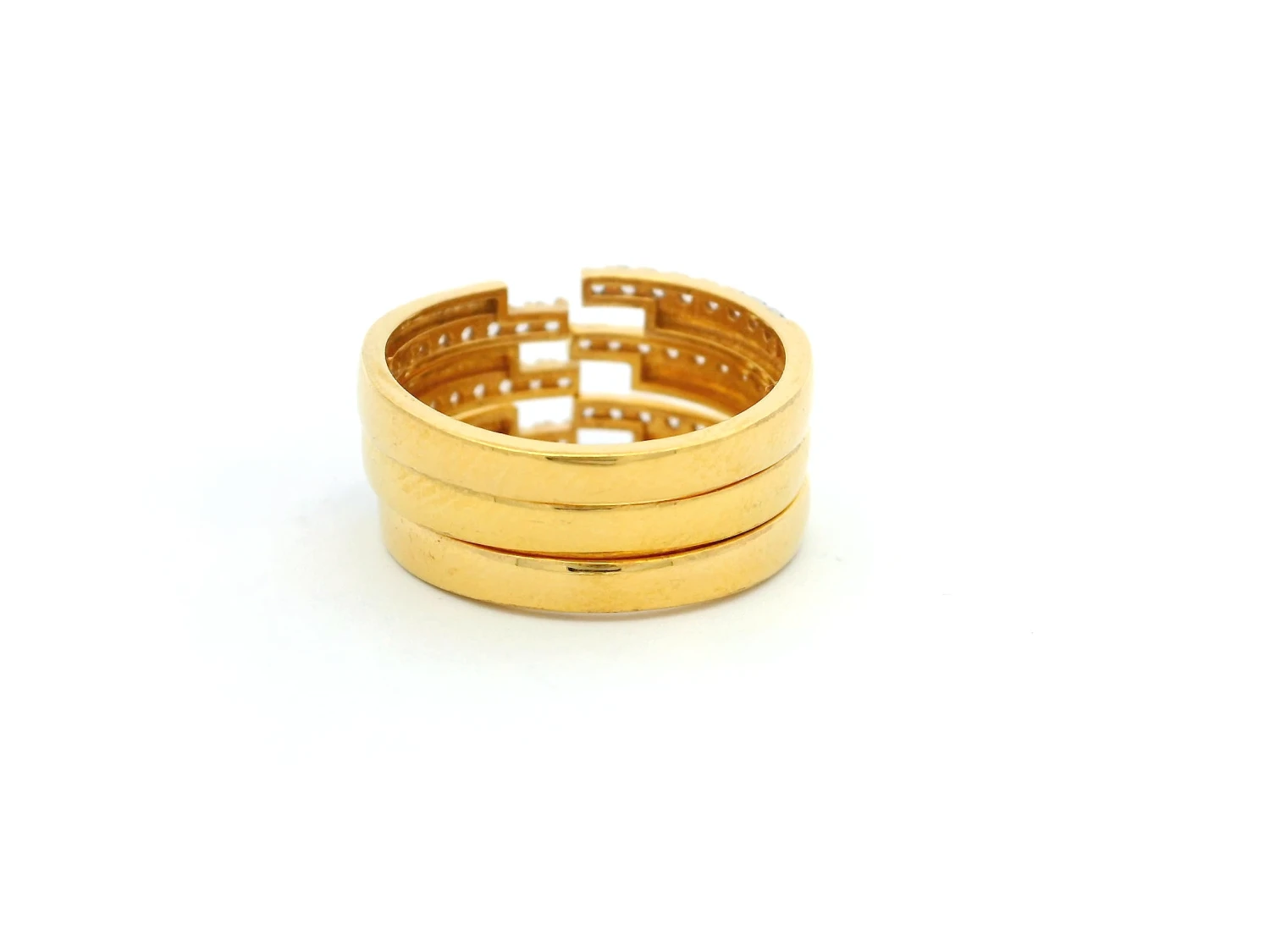 Set of Three 22ct Gold Rings with Cubic Zirconia – Elegant & Versatile Jewellery | Size K Set Of Three 22ct Gold Rings With Cubic Zirconia – Elegant & Versatile Jewellery | Size K -Mathieu Blan Chard Soldes 1728920404549 a3fe49ae4e8ed53481cc 01928baee8e57558a607918e86451430original