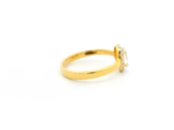 Elegant 22ct Gold Ring With Oval & Round Cubic Zirconia Stones | Size L½ 2 Elegant 22ct Gold Ring With Oval & Round Cubic Zirconia Stones | Size L½ -Mathieu Blan Chard Soldes 1728920544808 c0a9acf459bcc17e0c0c 01928bb1344c7558a607c72a391eb201original