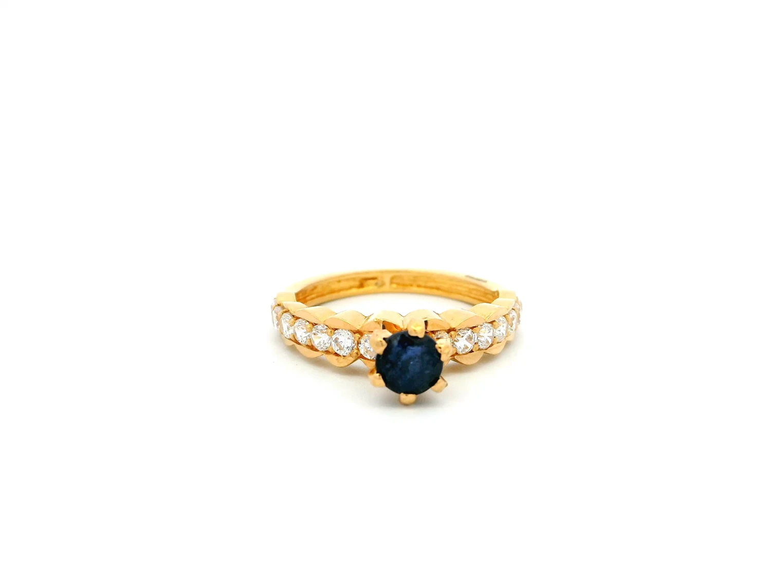22ct Gold Ladies Ring with Blue and White Cubic Zirconia Stones – Elegant & Glamorous Jewellery | Size J½ 22ct Gold Ladies Ring With Blue And White Cubic Zirconia Stones – Elegant & Glamorous Jewellery | Size J½ -Mathieu Blan Chard Soldes 1729162089535 8dcdbb16e6d0085107ce 01929a1717077bbd841a2776fd02d287original
