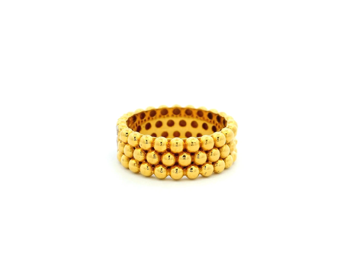 Elegant 22ct Gold Beaded Ring With Cubic Zirconia Stones | Size L Elegant 22ct Gold Beaded Ring With Cubic Zirconia Stones | Size L -Mathieu Blan Chard Soldes 1729162191444 ec9b2ca2b33779ee574c 01929a189b507bbd841a52d44e671a95original