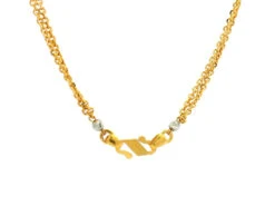 22ct Gold Necklace With Diamond Cut & Rhodium Beads | Elegant S-Clasp Design -Mathieu Blan Chard Soldes 1729166317574 63c32e675a9f930011aa 01929a5805087bbd841da4db2c7952beoriginal