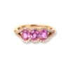 18ct Rose Gold Diamond & Pink Sapphire Ring ZHF02916R