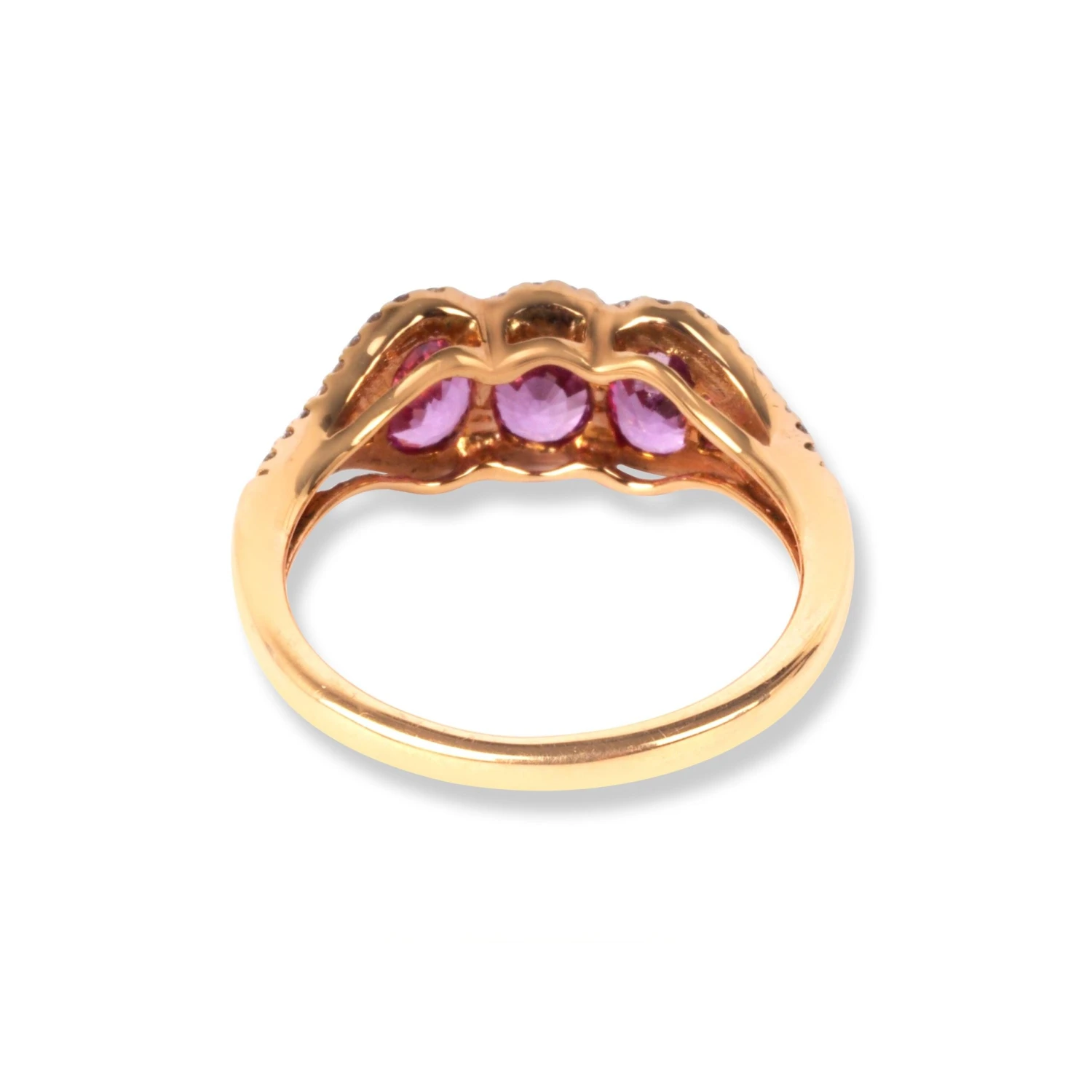 18ct Rose Gold Diamond & Pink Sapphire Ring ZHF02916R 18ct Rose Gold Diamond & Pink Sapphire Ring ZHF02916R -Mathieu Blan Chard Soldes 18ct rose gold diamond pink sapphire ring 2 scaled