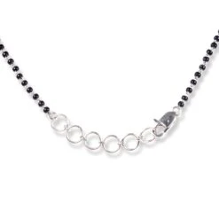 18ct White Gold Adjustable Mangal Sutra With Cubic Zirconia & Lobster Clasp MS-4432 -Mathieu Blan Chard Soldes 18ct white gold adjustable mangal sutra with cubic zirconia lobster clasp 3