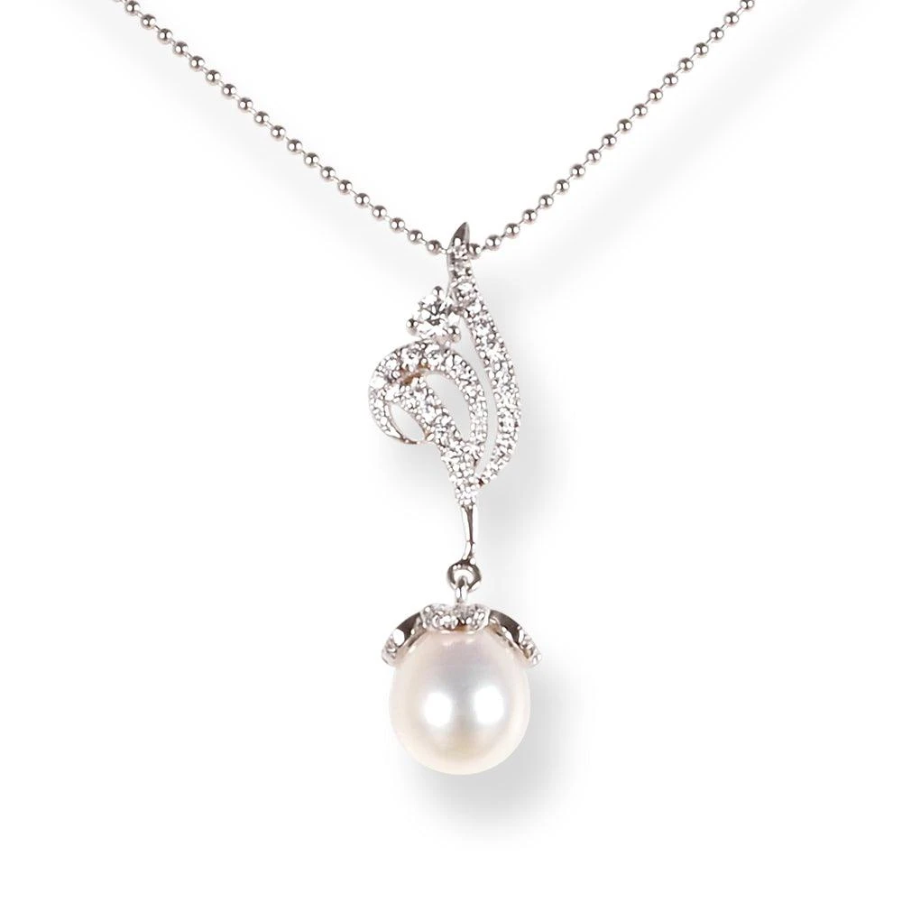 18ct White Gold Diamond & Cultured Pearl Drop Set (Pendant + Chain + Earrings) MCS6066/7 18ct White Gold Diamond & Cultured Pearl Drop Set (Pendant + Chain + Earrings) MCS6066/7 -Mathieu Blan Chard Soldes 18ct white gold diamond cultured pearl drop set pendant chain earrings 2