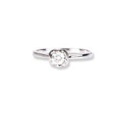 18ct White Gold Diamond Engagement Ring KCLWR052300