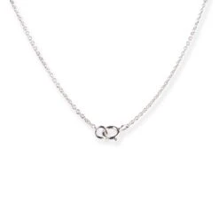 18ct White Gold Diamond Mangal Sutra With Ring Clasp 2 18ct White Gold Diamond Mangal Sutra With Ring Clasp -Mathieu Blan Chard Soldes 18ct white gold diamond mangal sutra with bolt ring clasp MCS7701 2