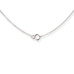 18ct White Gold Diamond Teardrop Mangalsutra Necklace With Black Beads -Mathieu Blan Chard Soldes 18ct white gold diamond mangal sutra with bolt ring clasp MCS7702 2