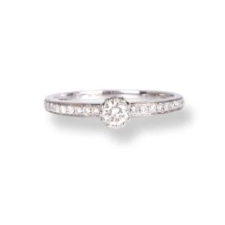 18ct White Gold Diamond Ring LR-7032