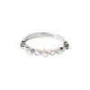 18ct White Gold Half-Eternity Diamond Ring With Bezel Setting MCS4675