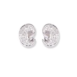 18ct White Gold Set With Cubic Zirconia Stones (Pendant + Chain + Stud Earrings) 3 18ct White Gold Set With Cubic Zirconia Stones (Pendant + Chain + Stud Earrings) -Mathieu Blan Chard Soldes 18ct white gold set with cubic zirconia stones pendant chain stud earrings 5