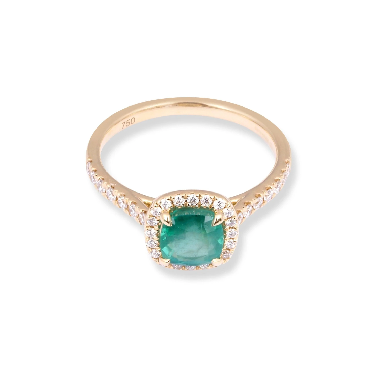 18ct Yellow Gold Diamond & Emerald Ring LR-7026 18ct Yellow Gold Diamond & Emerald Ring LR-7026 -Mathieu Blan Chard Soldes 18ct yellow gold diamond emerald ring 3 scaled