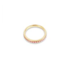 18ct Yellow Gold Ruby Half-Eternity Band LR-6679 -Mathieu Blan Chard Soldes 18ct yellow gold ruby half eternity band 3