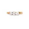 18ct Yellow Gold Trilogy Diamond Ring LR-6643