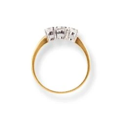18ct Yellow Gold Trilogy Diamond Ring LR-6643 -Mathieu Blan Chard Soldes 18ct yellow gold trinity diamond ring 4