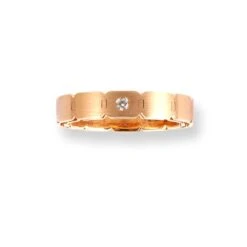 18ct Rose Gold Band With Suspended In Ring LR-6656 2 18ct Rose Gold Band With Suspended In Ring LR-6656 -Mathieu Blan Chard Soldes 18ctRoseGoldBandWithSuspendedInARingLR 6656 2