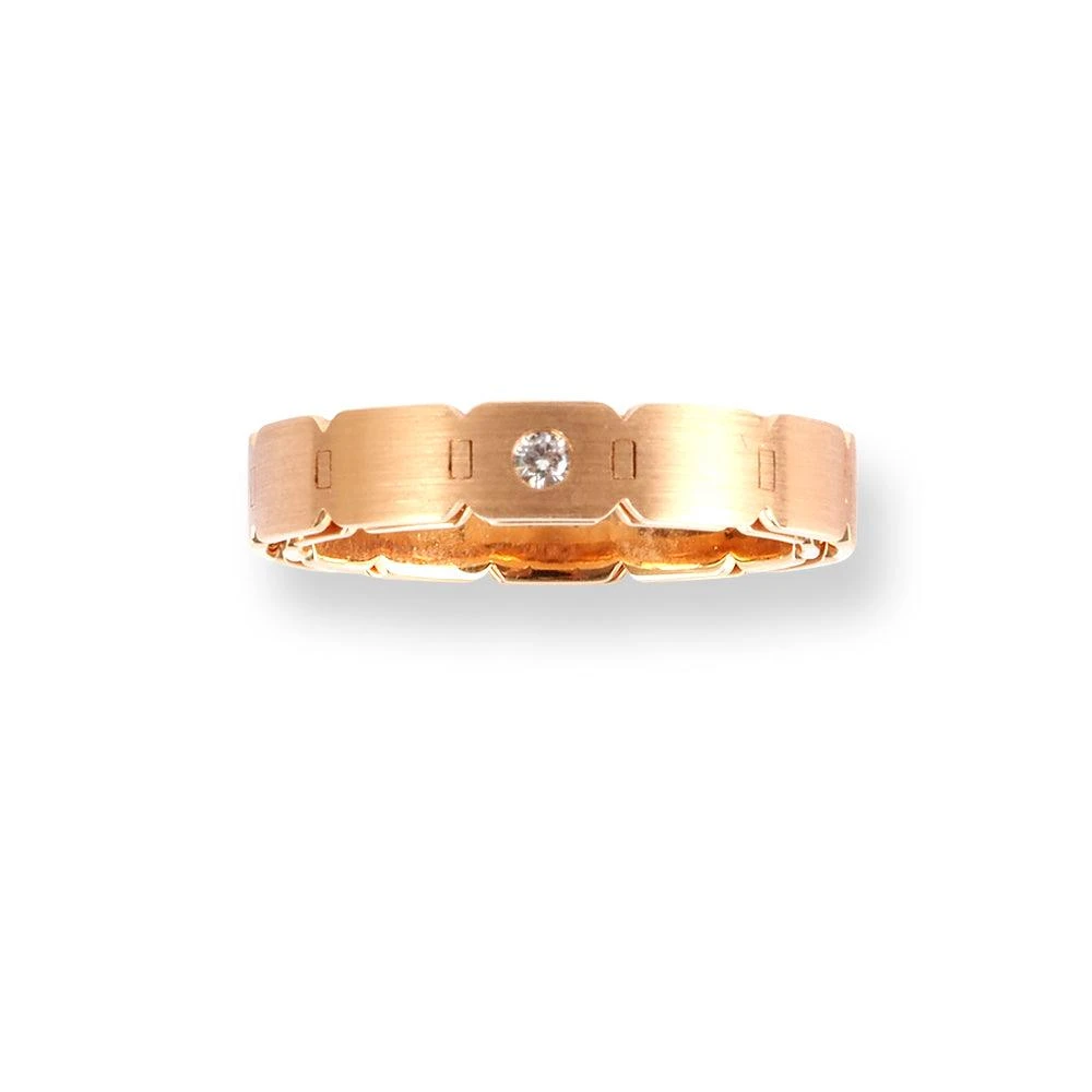 18ct Rose Gold Band With Suspended In Ring LR-6656 18ct Rose Gold Band With Suspended In Ring LR-6656 -Mathieu Blan Chard Soldes 18ctRoseGoldBandWithSuspendedInARingLR 6656 2