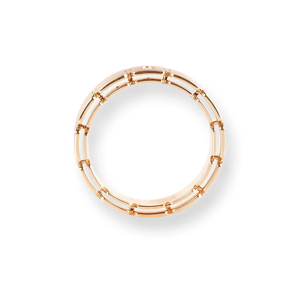 18ct Rose Gold Band With Suspended In Ring LR-6656 18ct Rose Gold Band With Suspended In Ring LR-6656 -Mathieu Blan Chard Soldes 18ctRoseGoldBandWithSuspendedInARingLR 6656 3