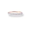 18ct Rose Gold Wedding Band With Diamond - MCS5510
