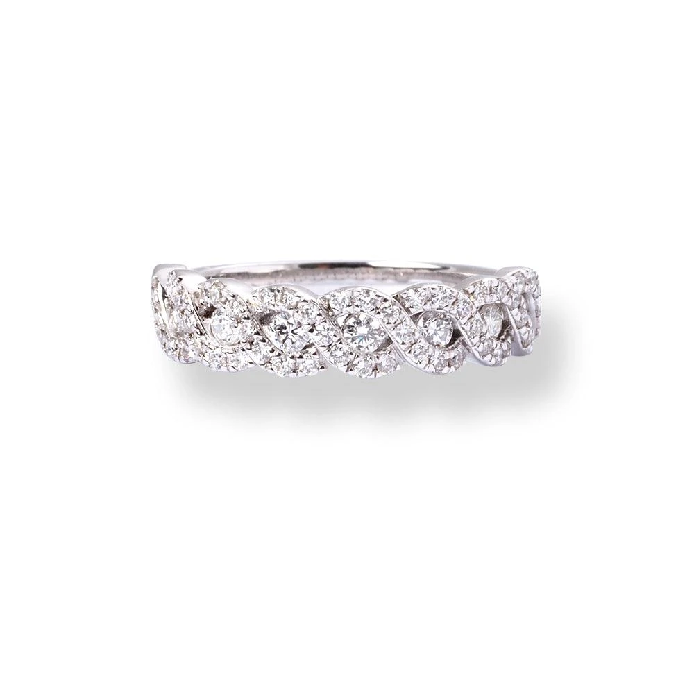 18ct White Gold Diamond Half-Eternity Band LR-6709 18ct White Gold Diamond Half-Eternity Band LR-6709 -Mathieu Blan Chard Soldes 18ctWhiteGoldDiamondHalf EternityBandLR 6709