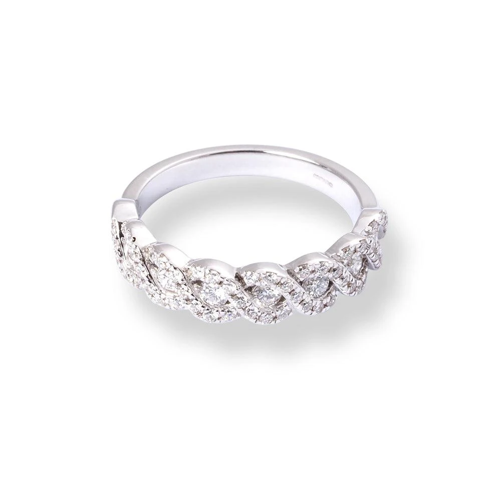 18ct White Gold Diamond Half-Eternity Band LR-6709 18ct White Gold Diamond Half-Eternity Band LR-6709 -Mathieu Blan Chard Soldes 18ctWhiteGoldDiamondHalf EternityBandLR 6709 1