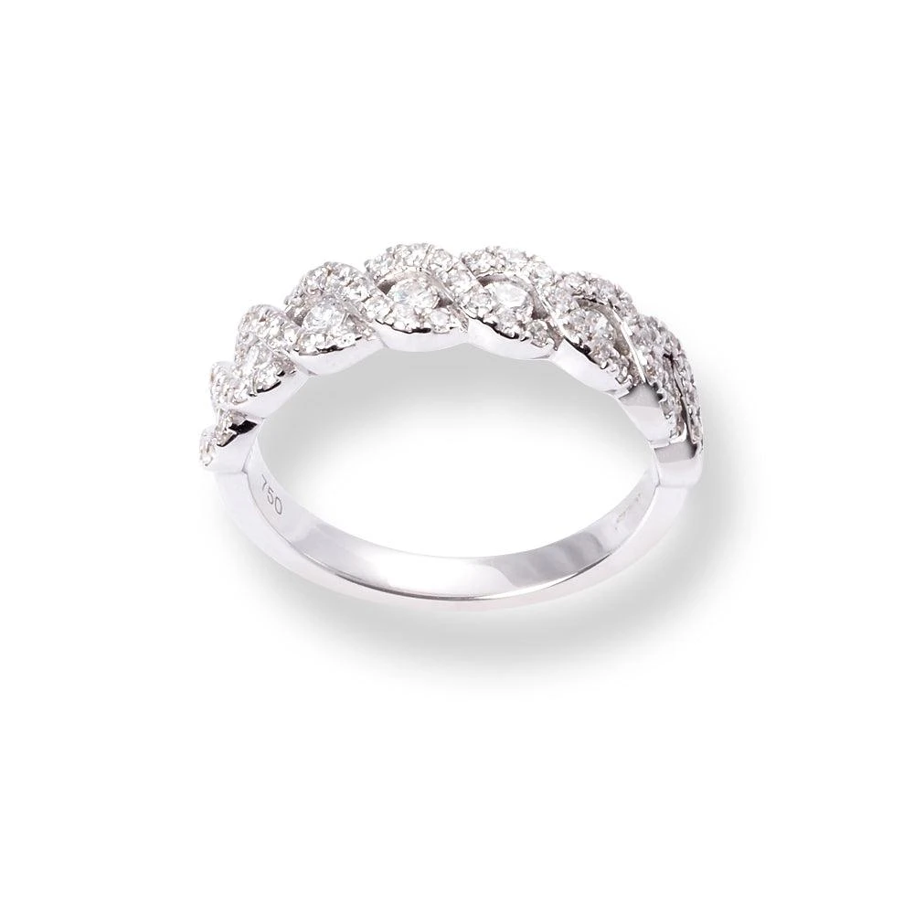 18ct White Gold Diamond Half-Eternity Band LR-6709 18ct White Gold Diamond Half-Eternity Band LR-6709 -Mathieu Blan Chard Soldes 18ctWhiteGoldDiamondHalf EternityBandLR 6709 2