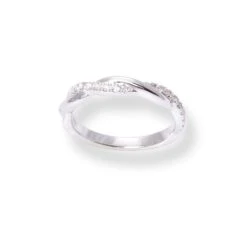 18ct White Gold Diamond Half-Eternity Band LR-6710 -Mathieu Blan Chard Soldes 18ctWhiteGoldDiamondHalf EternityBandLR 6710 2