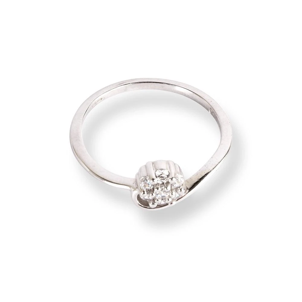18ct White Gold Diamond Ring with Flower Design LR-6664 18ct White Gold Diamond Ring With Flower Design LR-6664 -Mathieu Blan Chard Soldes 18ctWhiteGoldDiamondRingwithFlowerDesign 3