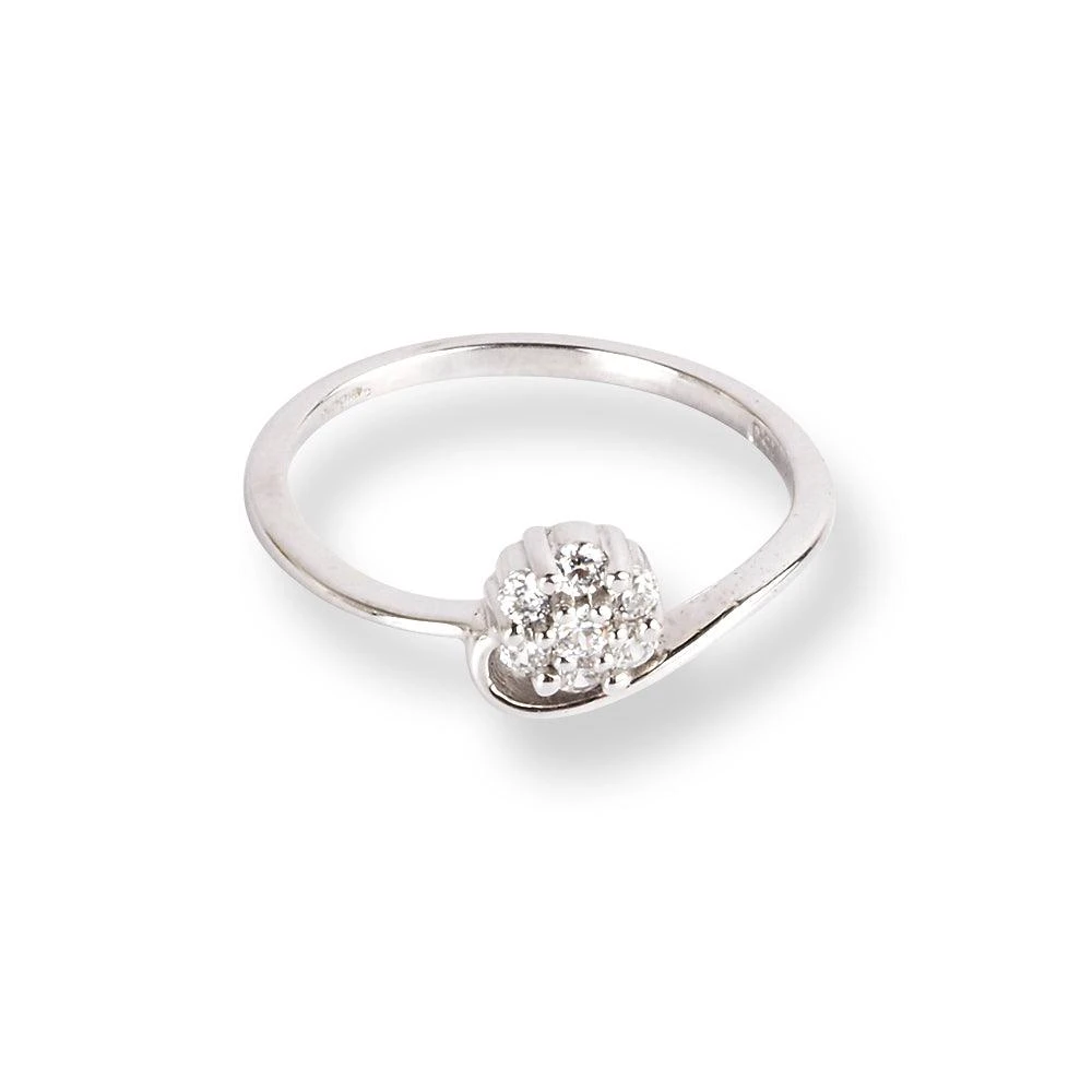 18ct White Gold Diamond Ring with Flower Design LR-6664 18ct White Gold Diamond Ring With Flower Design LR-6664 -Mathieu Blan Chard Soldes 18ctWhiteGoldDiamondRingwithFlowerDesign 4
