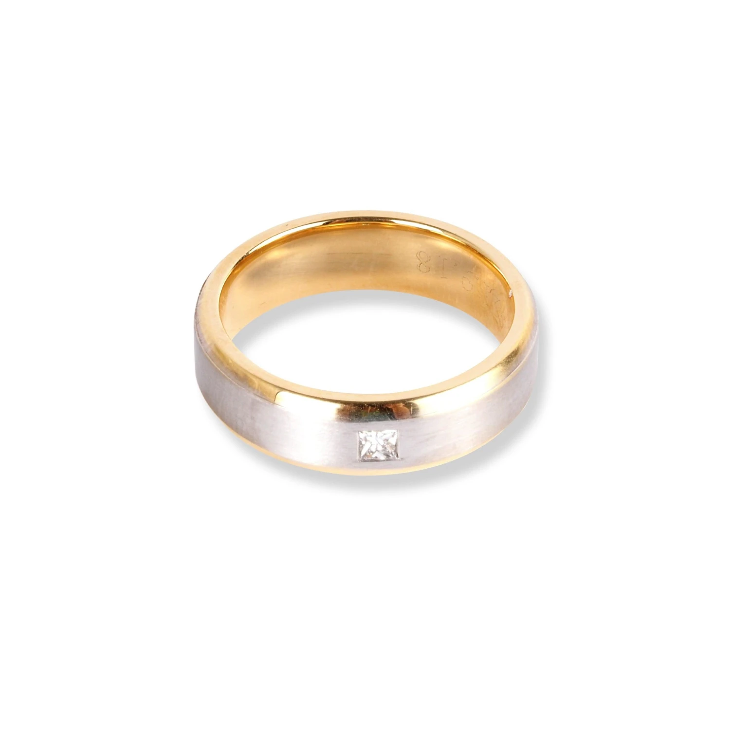 18ct White & Yellow Gold Wedding Band With Satin Finish & Polished Grooved Edges LR-6657 18ct White & Yellow Gold Wedding Band With Satin Finish & Polished Grooved Edges LR-6657 -Mathieu Blan Chard Soldes 18ctWhite YellowGoldWeddingBandWithSatinFinish PolishedGroovedEdgesLR 6657 1 scaled