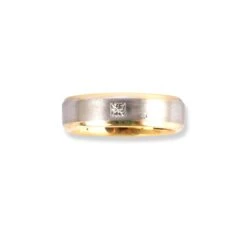 18ct White & Yellow Gold Wedding Band With Satin Finish & Polished Grooved Edges LR-6657 2 18ct White & Yellow Gold Wedding Band With Satin Finish & Polished Grooved Edges LR-6657 -Mathieu Blan Chard Soldes 18ctWhite YellowGoldWeddingBandWithSatinFinish PolishedGroovedEdgesLR 6657 3