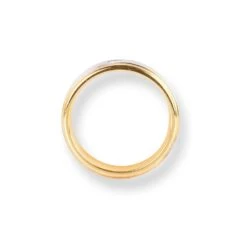 18ct White & Yellow Gold Wedding Band With Satin Finish & Polished Grooved Edges LR-6657 3 18ct White & Yellow Gold Wedding Band With Satin Finish & Polished Grooved Edges LR-6657 -Mathieu Blan Chard Soldes 18ctWhite YellowGoldWeddingBandWithSatinFinish PolishedGroovedEdgesLR 6657 4