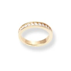18ct Yellow Gold Channel Set Diamond Half-Eternity Band LR-6712 -Mathieu Blan Chard Soldes 18ctYellowGoldChannelSetDiamondHalf EternityBandLR 67122 2