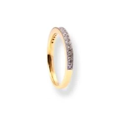 18ct Yellow Gold Diamond Half-Eternity Band LR-6693 -Mathieu Blan Chard Soldes 18ctYellowGoldDiamondHalf EternityBandLR 6693 3