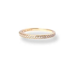 18ct Yellow Gold Diamond Half-Eternity Band LR-6715