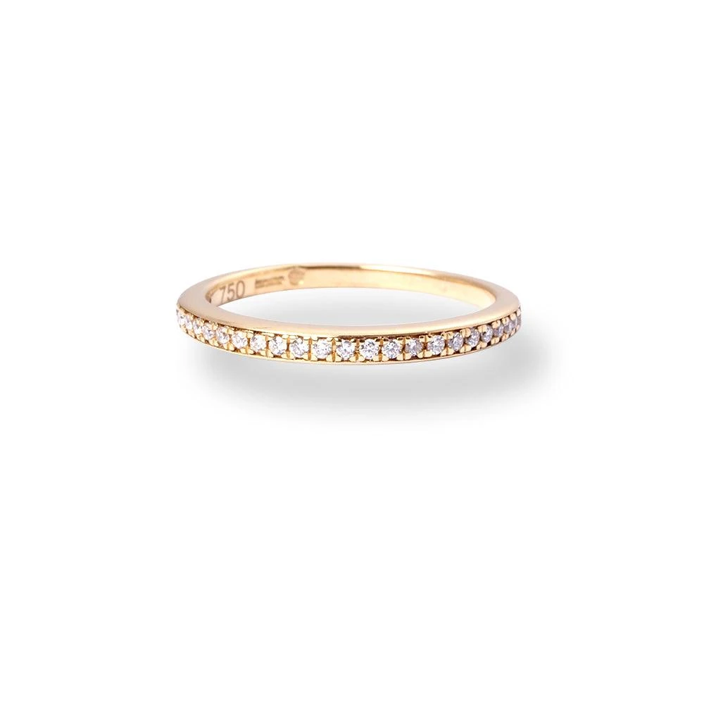 18ct Yellow Gold Diamond Half-Eternity Band LR-6715 18ct Yellow Gold Diamond Half-Eternity Band LR-6715 -Mathieu Blan Chard Soldes 18ctYellowGoldDiamondHalf EternityBandLR 6715