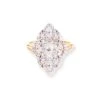22ct Gold Dress Ring With Swarovski Zirconia Stones LR-7091
