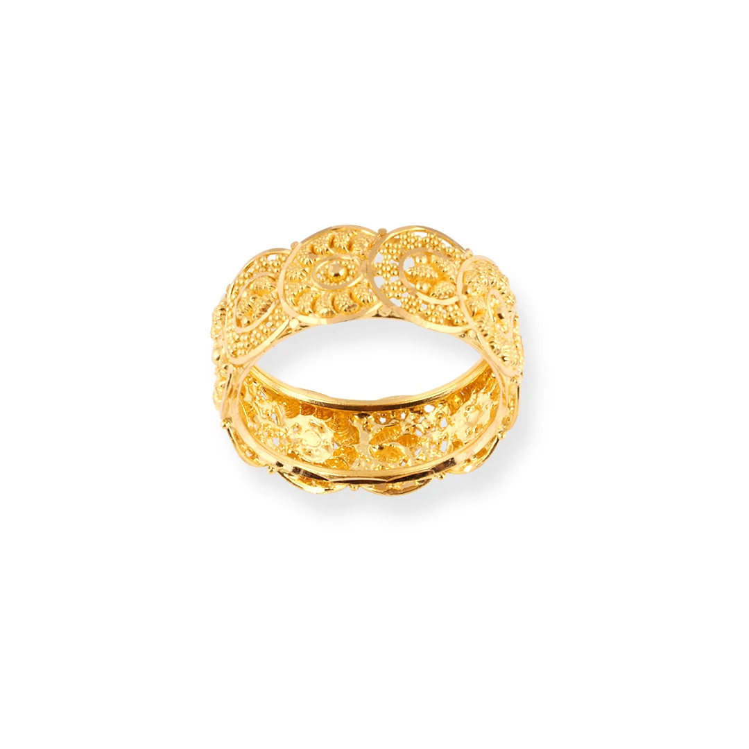 22ct Gold Filigree Band LR-8670 22ct Gold Filigree Band LR-8670 -Mathieu Blan Chard Soldes 22ct gold filigree band LR 8670 2