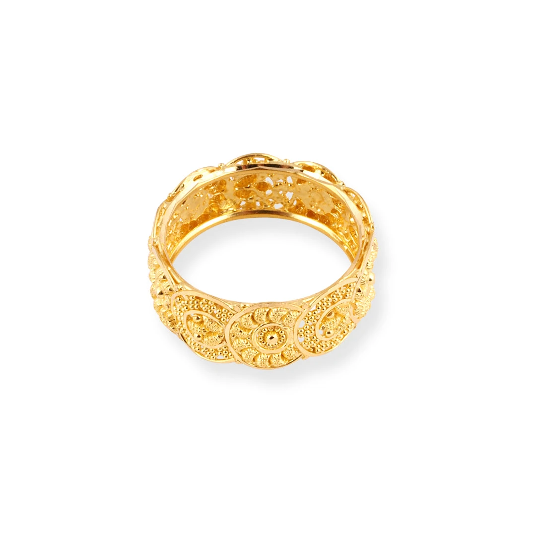 22ct Gold Filigree Band LR-8670 22ct Gold Filigree Band LR-8670 -Mathieu Blan Chard Soldes 22ct gold filigree band LR 8670 3