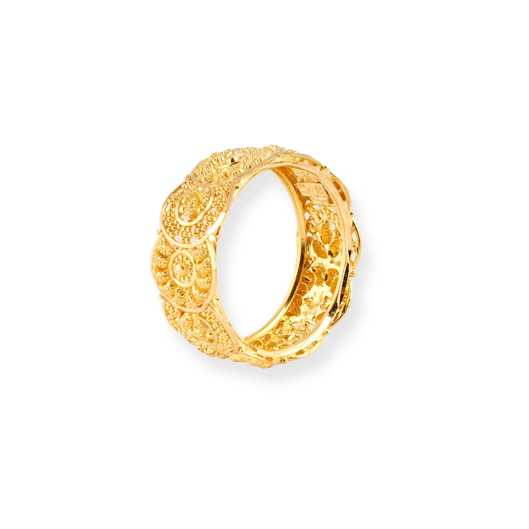 22ct Gold Filigree Band LR-8670 22ct Gold Filigree Band LR-8670 -Mathieu Blan Chard Soldes 22ct gold filigree band LR 8670 4