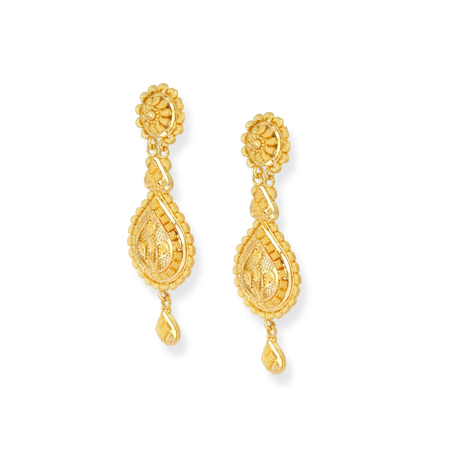 22ct Gold Filigree Design Necklace and Earrings Set 22ct Gold Filigree Design Necklace And Earrings Set -Mathieu Blan Chard Soldes 22ct gold filigree design necklace and earrings set N 8626 E 8626N 5 scaled