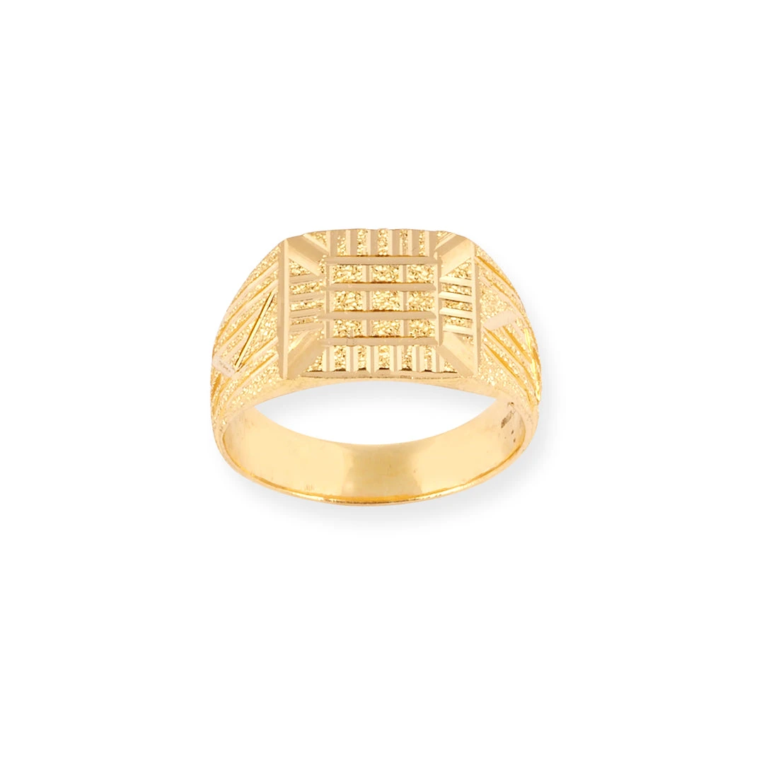 22ct Gold Gents Signet Ring GR-7898 22ct Gold Gents Signet Ring GR-7898 -Mathieu Blan Chard Soldes 22ct gold gents signet ring GR 7898 2