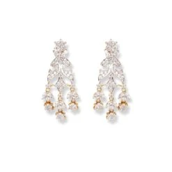 22ct Gold Set With Cubic Zirconia Stones NS10061 -Mathieu Blan Chard Soldes 22ct gold set with cubic zirconia stones 2