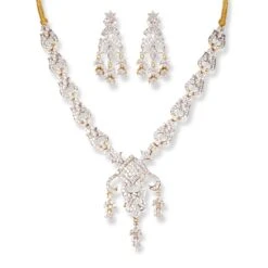 22ct Gold Set With Cubic Zirconia Stones NS10061