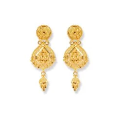22ct Gold Set With Filigree Work N-7909 -Mathieu Blan Chard Soldes 22ct gold set with filigree work 6