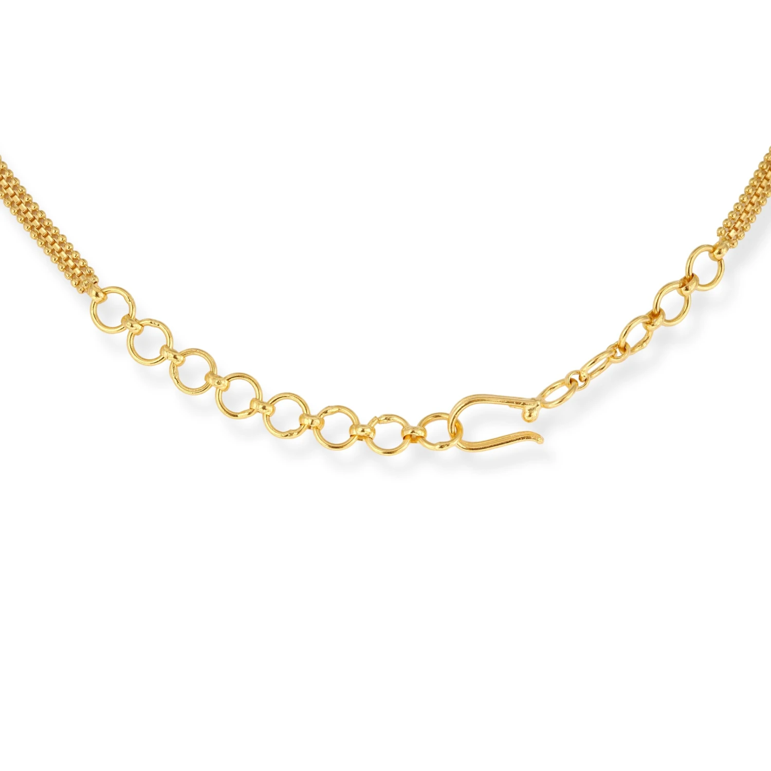 22ct Gold Three-Row Filigree Design Necklace and Drop Earrings Set 22ct Gold Three-Row Filigree Design Necklace And Drop Earrings Set -Mathieu Blan Chard Soldes 22ct gold three row filigree design necklace and drop earrings set N 8630 E 8630N 4 scaled