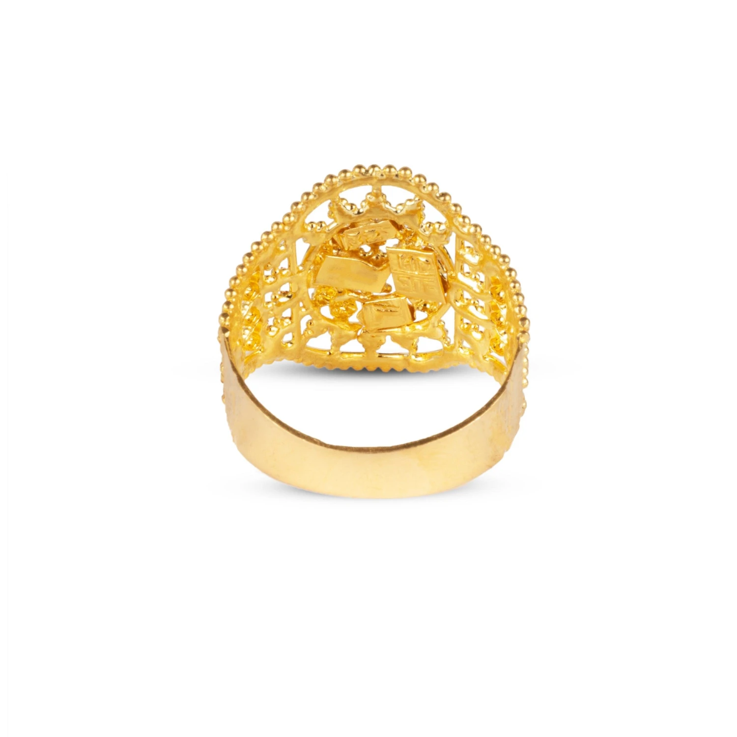 22ct Gold Filigree Ring (4.0g) LR-6637 22ct Gold Filigree Ring (4.0g) LR-6637 -Mathieu Blan Chard Soldes 22ctGoldFiligreeRing 4.0g LR 6637 5 scaled