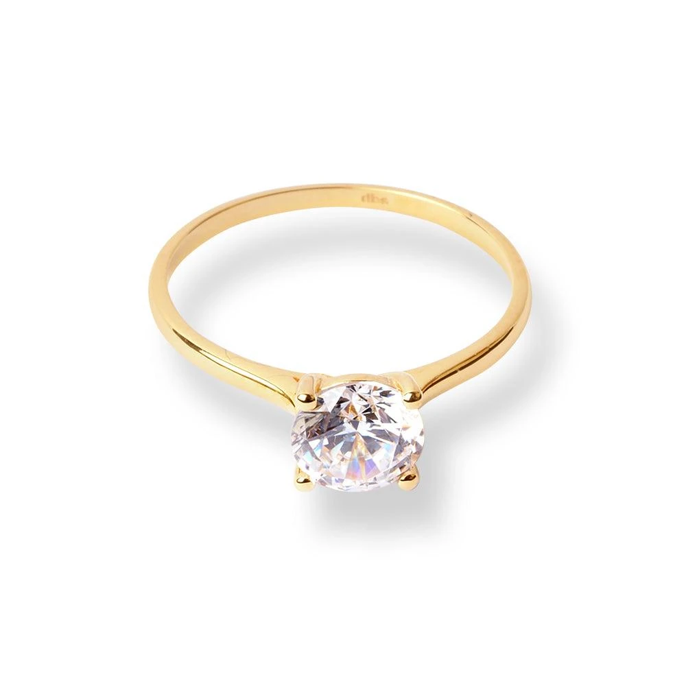 22ct Gold Ring with Round Shaped Cubic Zirconia Stone LR-7004 22ct Gold Ring With Round Shaped Cubic Zirconia Stone LR-7004 -Mathieu Blan Chard Soldes 22ctGoldRingwithRoundShapedCubicZirconiaStoneLR 7004 1