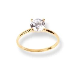 22ct Gold Ring With Round Shaped Cubic Zirconia Stone LR-7004 2 22ct Gold Ring With Round Shaped Cubic Zirconia Stone LR-7004 -Mathieu Blan Chard Soldes 22ctGoldRingwithRoundShapedCubicZirconiaStoneLR 7004 2
